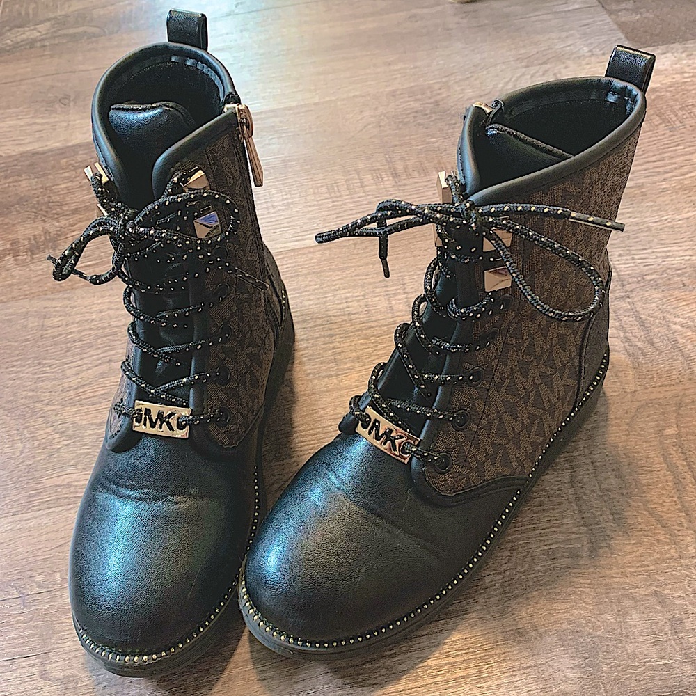 Michael Kors girls combat boots
